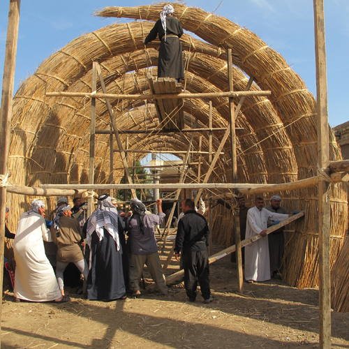 Al Ahwar, Hauskonstruktion aus Schilfrohr