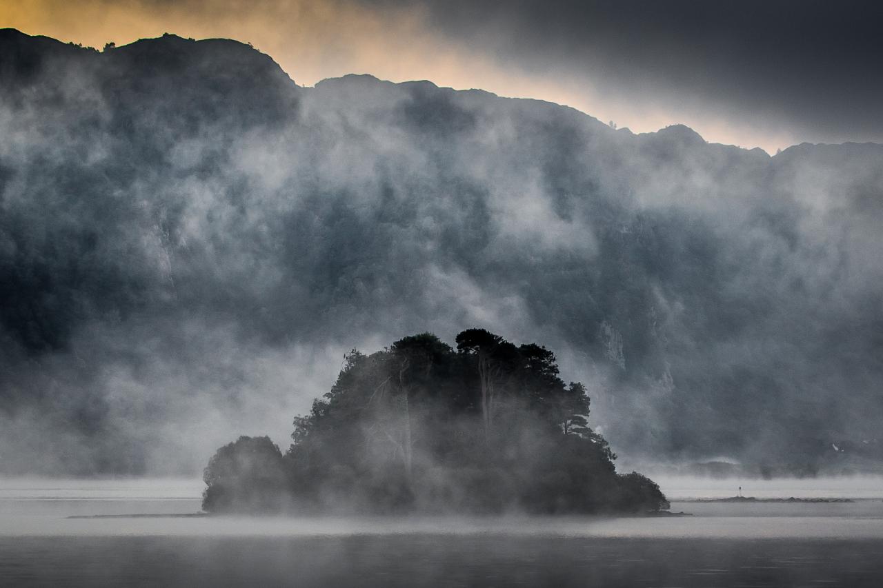 Insel Rampsholme im See Derwent Water, Lake District