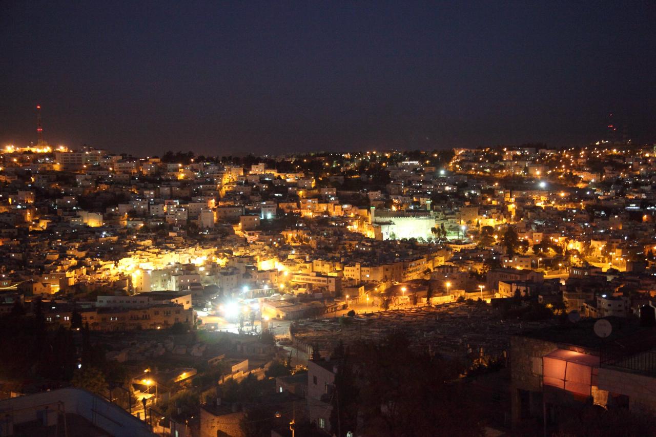 Blick auf die Altstadt von Hebron/Al-Khalil, Palästinensische Gebiete