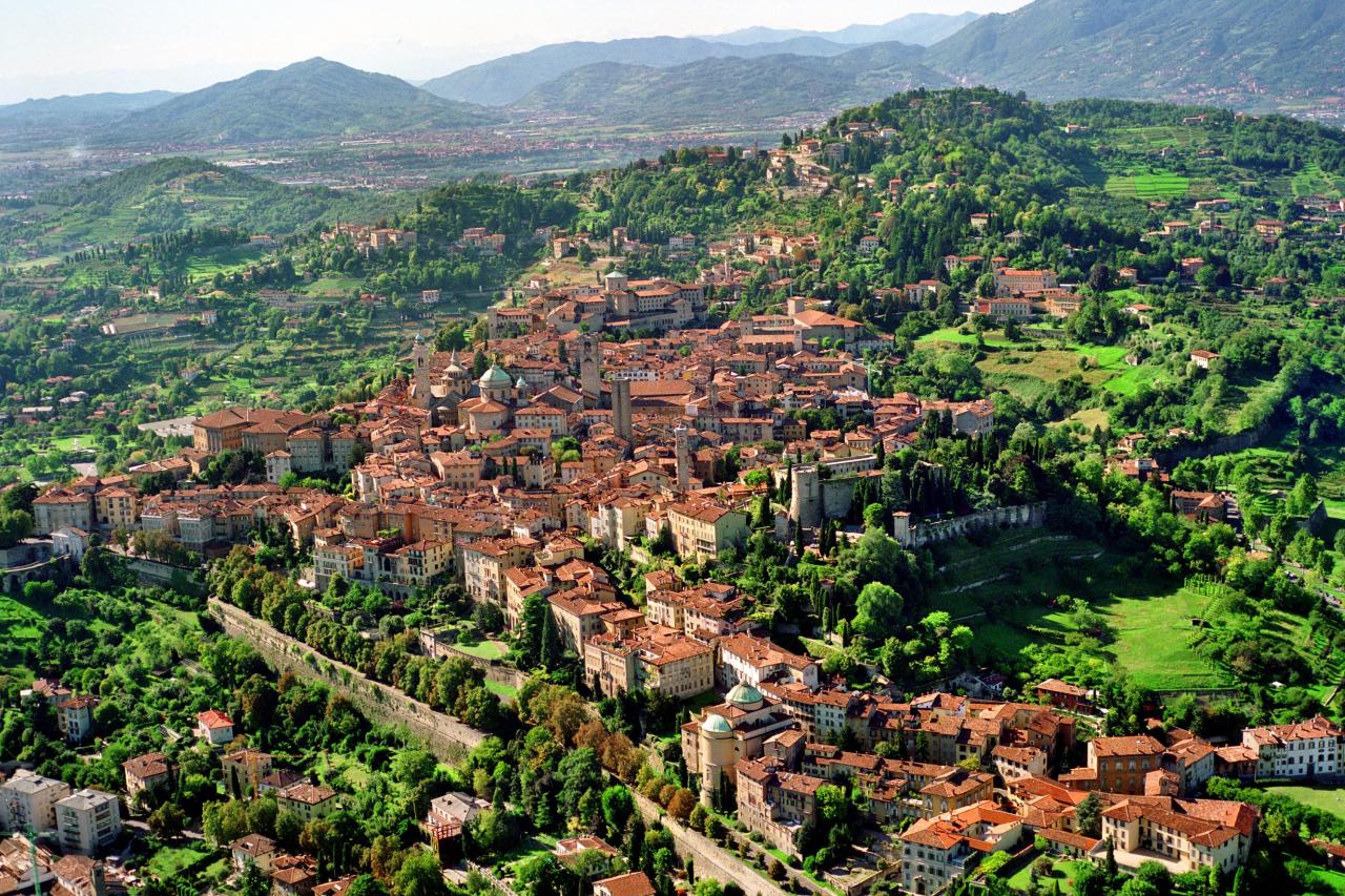 Befestigte Stadt Bergamo, Italien