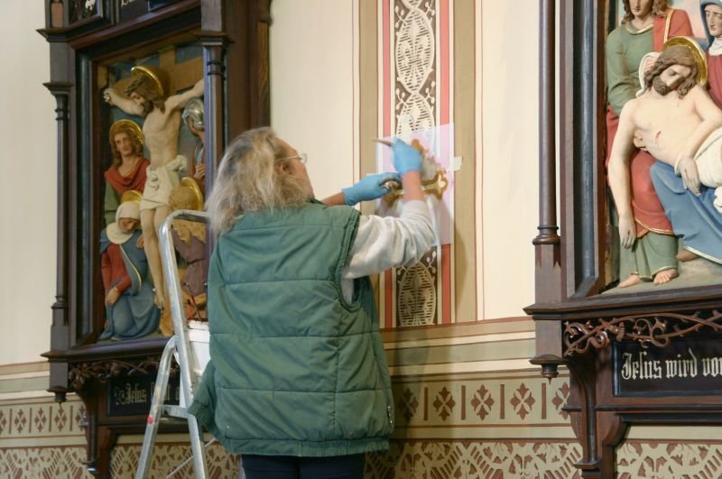 Mal-, Fass- und Vergoldetechniken der Kirchenmalerei