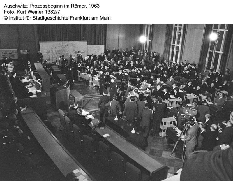 Auschwitz Prozessbeginn im Römer 1963