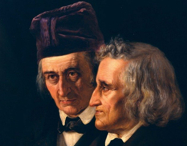 Doppelporträt der Brüder Grimm