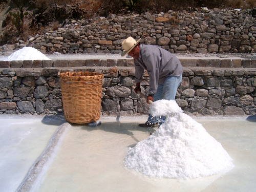 Salzgewinnung in Zapolitlán im Tehuacán-Cuicatlán Tal