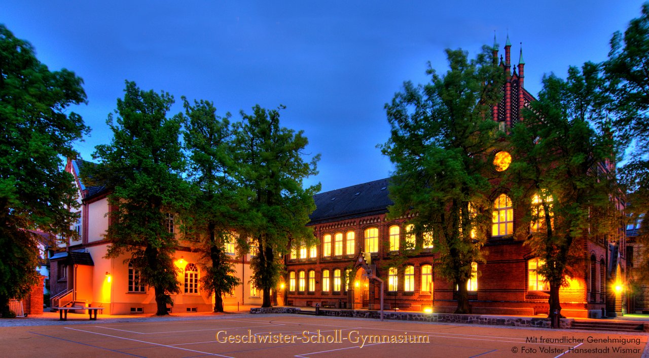 Gebäude Große Stadtschule „Geschwister-Scholl-Gymnasium“ Wismar 