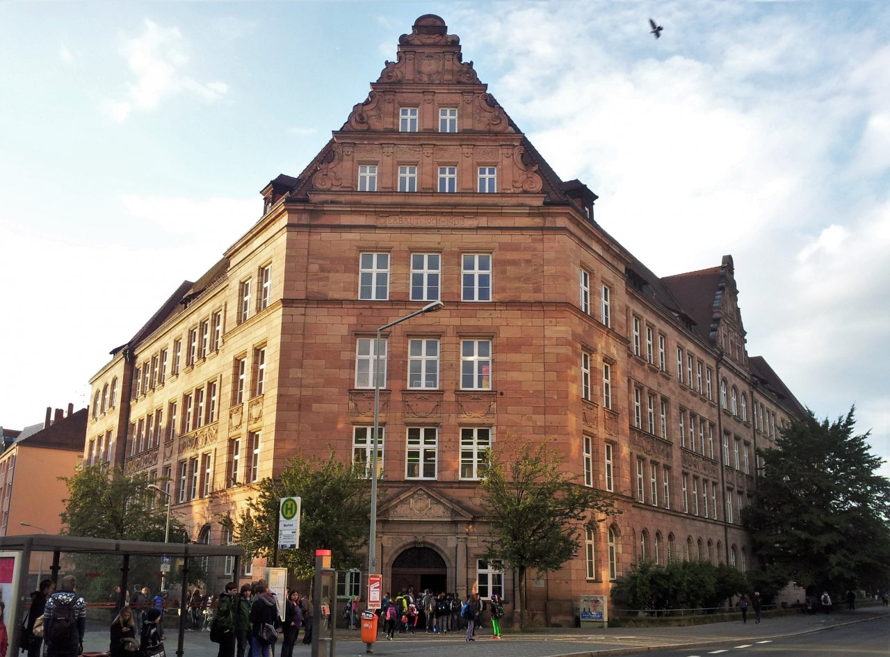 Schulgebäude des Hans-Sachs-Gymnasiums