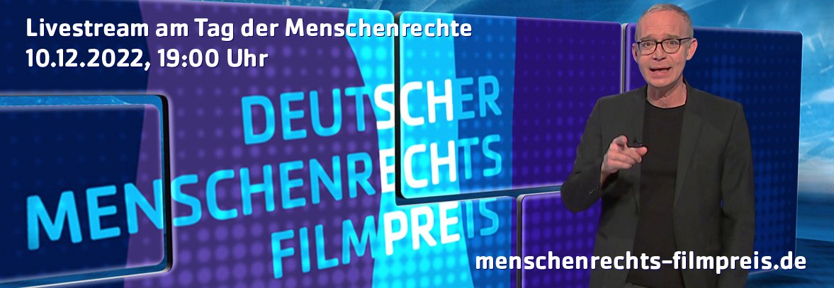 Deutscher Menschenrechts-Filmpreis Werbebanner