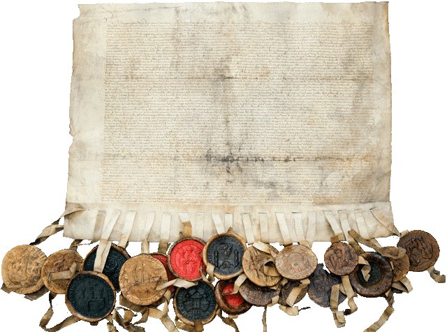 Der militärische Hilfeleistungsvertrag (Tohopesate) vom 31. Oktober 1476 zwischen 19 Hansestädten, H XVI A I 1:885 © Stadtarchiv Braunschweig, Foto Daniela Nielsen