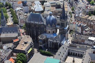 Aachener Dom - Luftbild