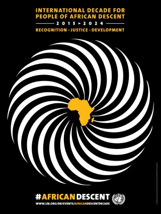 Poster "International Decade for People of African Descent" 