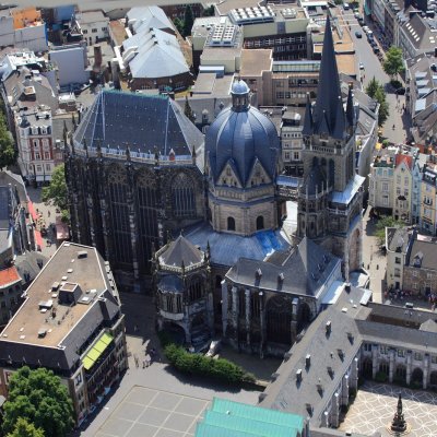 Aachener Dom - Luftbild