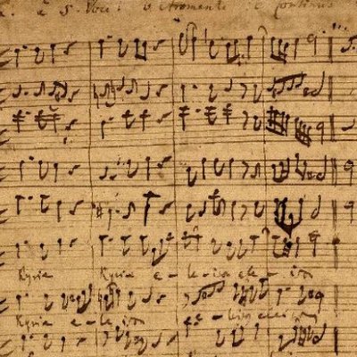 Autograph der h-Moll-Messe von Bach