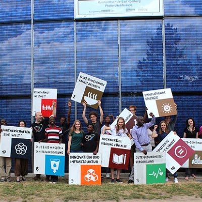 UNESCO-Projektschule Gruppenbild Sustainable Development Goals