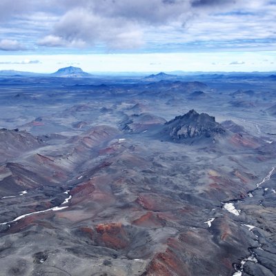 Vulkanlandschaft des Nationalparks Vatnajökull in Island.