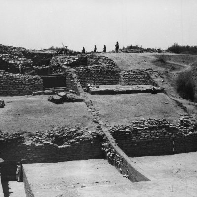 Überreste einer Stadt der Harappan Kultur